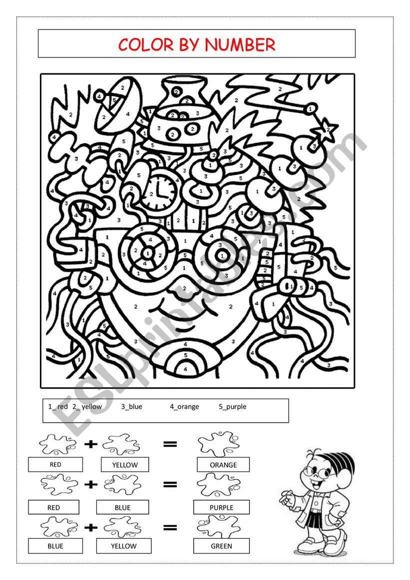 Learning the colours worksheet