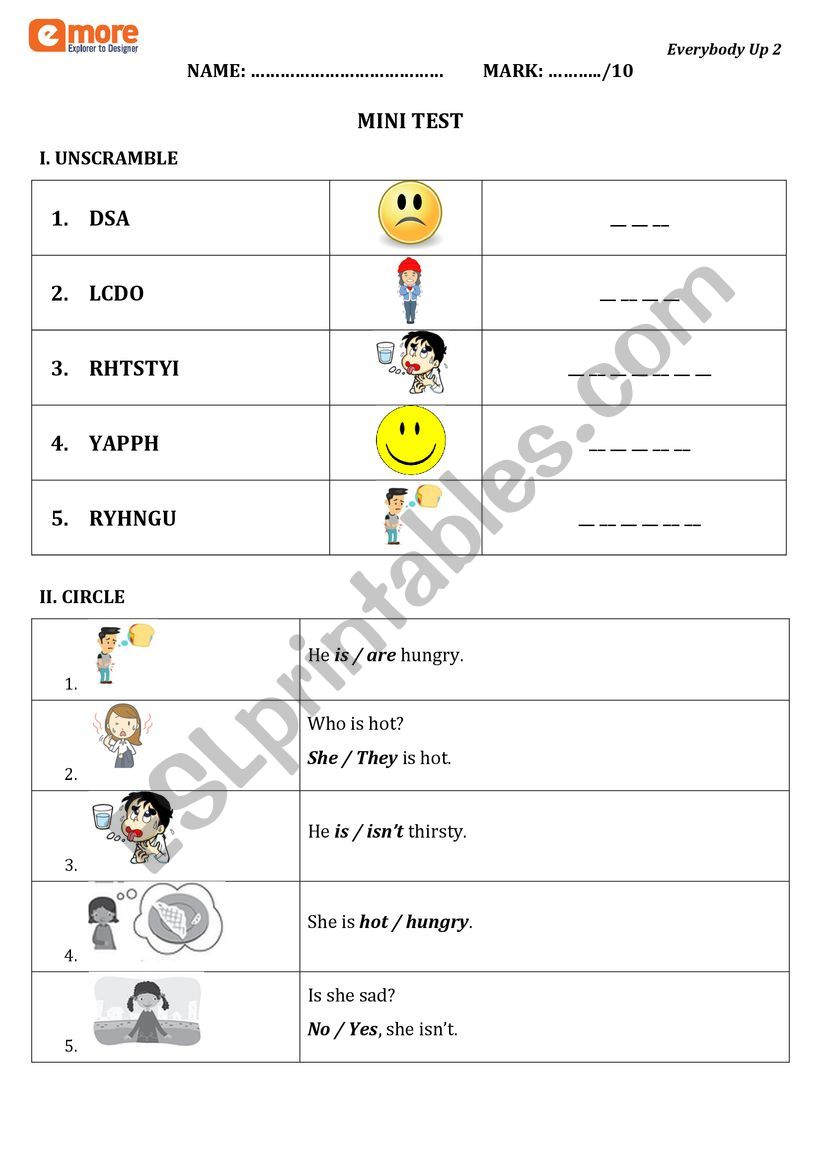Supplementary for EverybodyUp worksheet