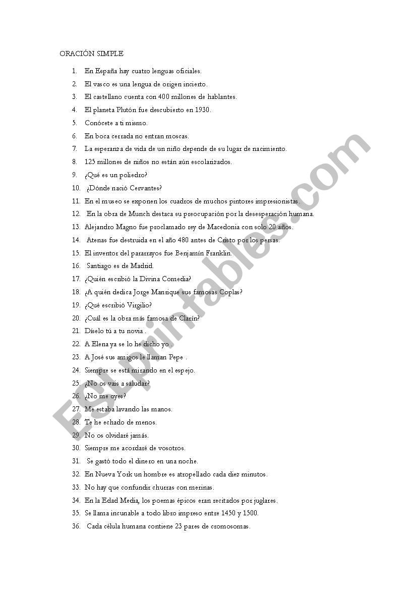 english vocabulary worksheet