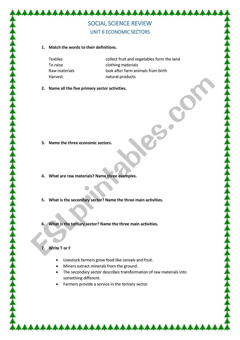 SOCIAL SCIENCE  worksheet
