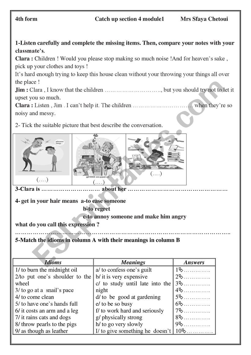 SECTION 4 MODULE 1 worksheet