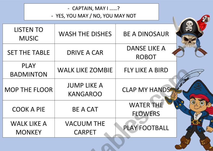 May I worksheet