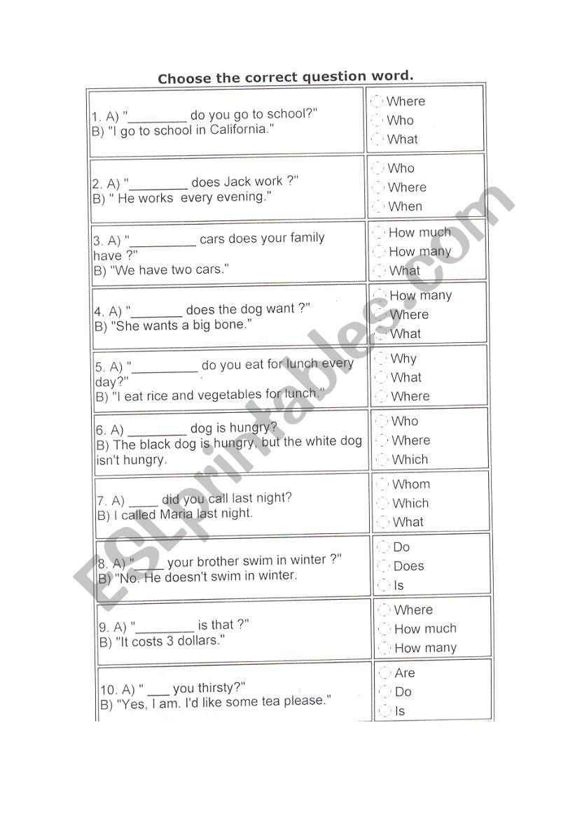 when, what, where... worksheet