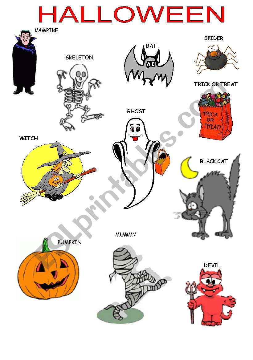 HALLOWEEN worksheet