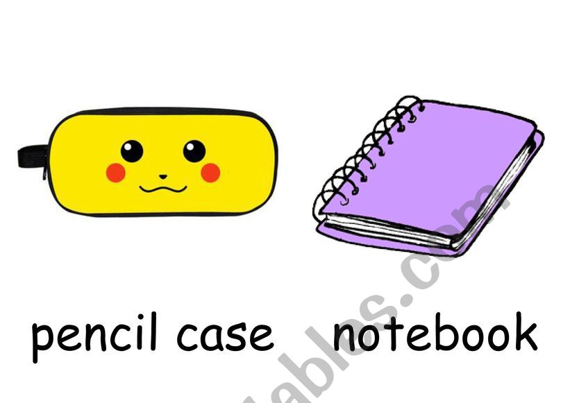 School supplies  worksheet