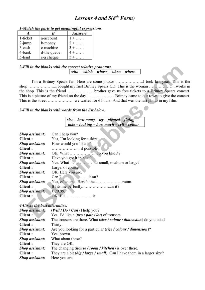 9 Form Review worksheet