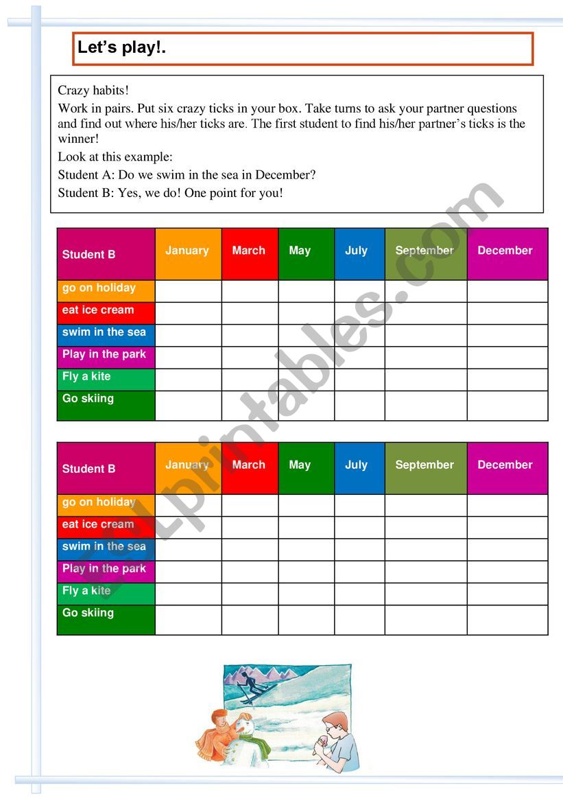 SEASONS - MONTHS worksheet