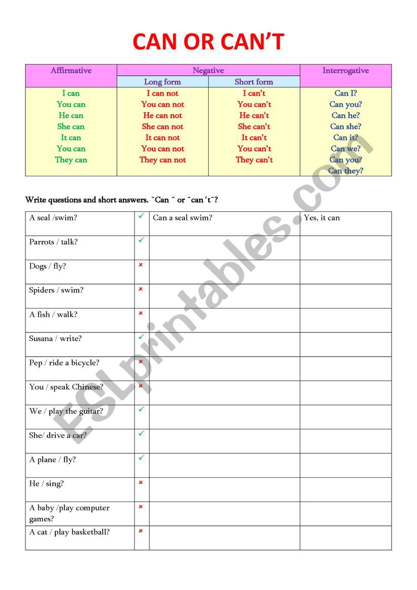 Can worksheet