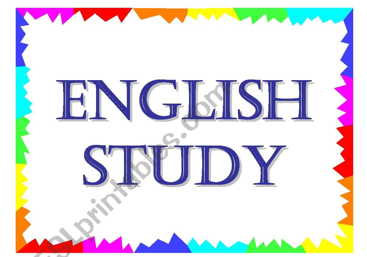 ebglish study worksheet