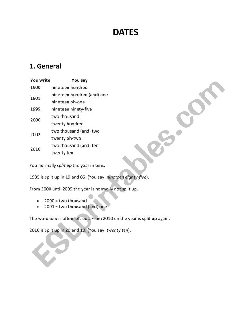 How to read and write dates in American and British English