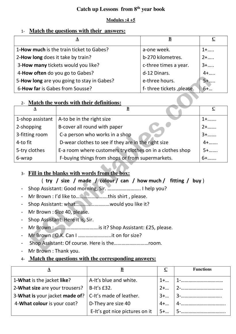 Catch up lessons for 9th formers 