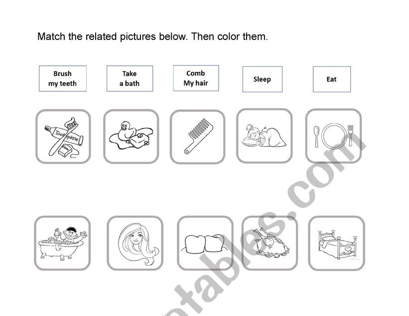 Daily habit worksheet