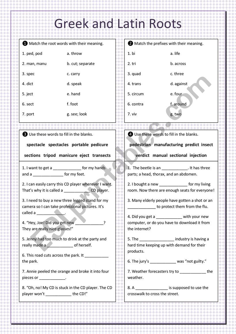 Vocabulary Groups 1-3 #2 worksheet