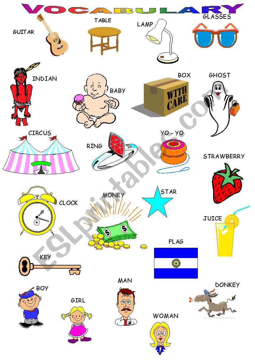 VOCABULARY worksheet