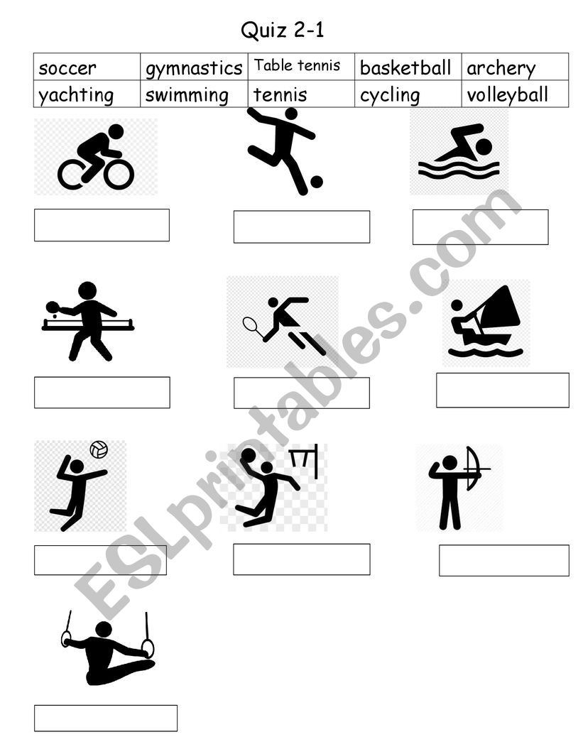 olympic games worksheet