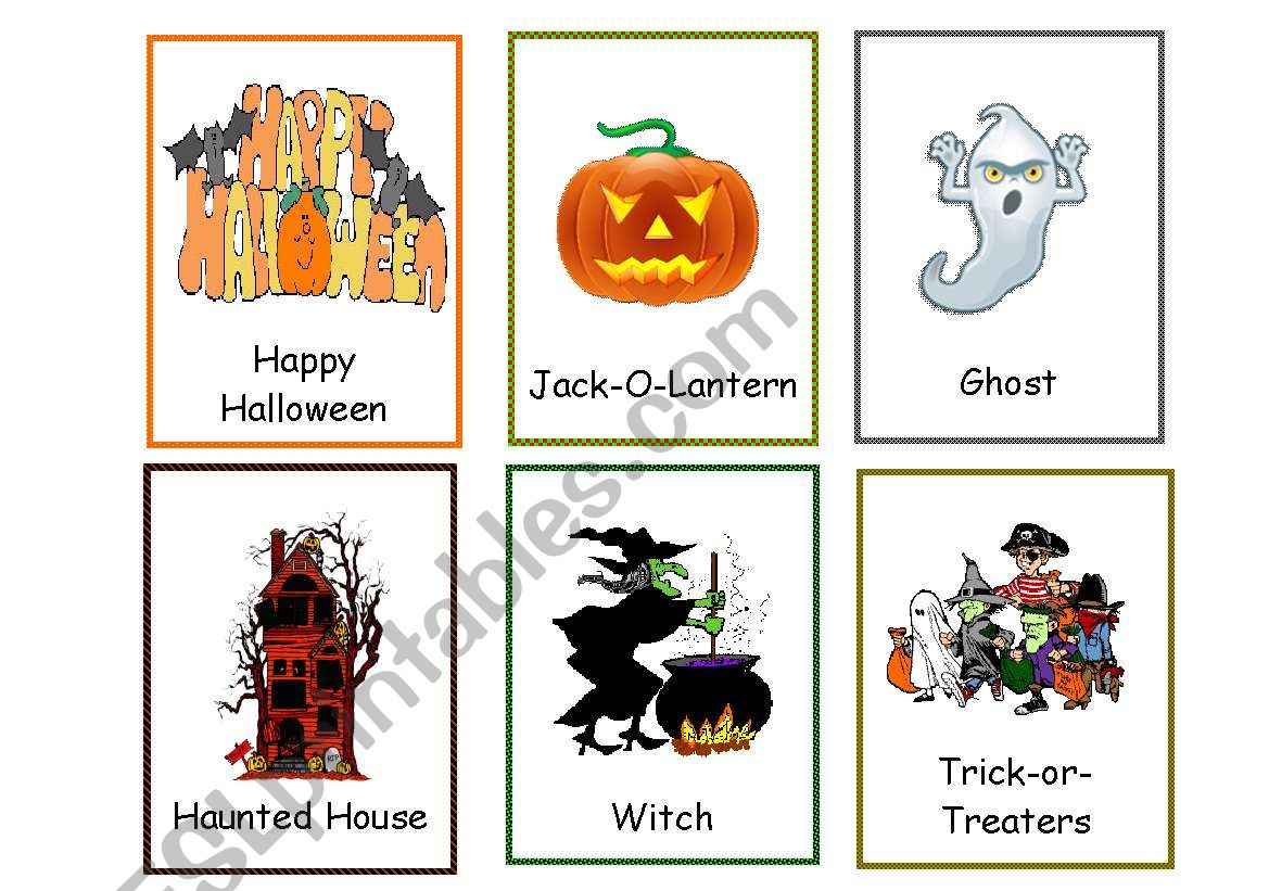 Halloween Cards worksheet