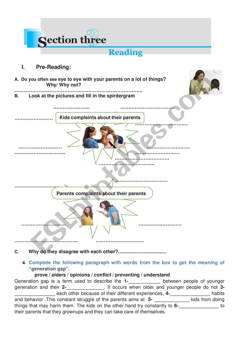 Module 1 section2 3rd form  worksheet