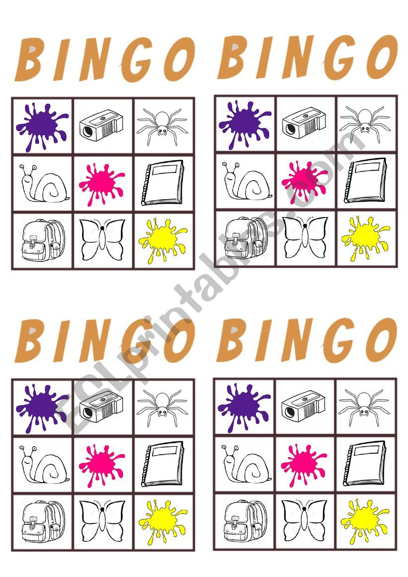 BINGO TIME! worksheet