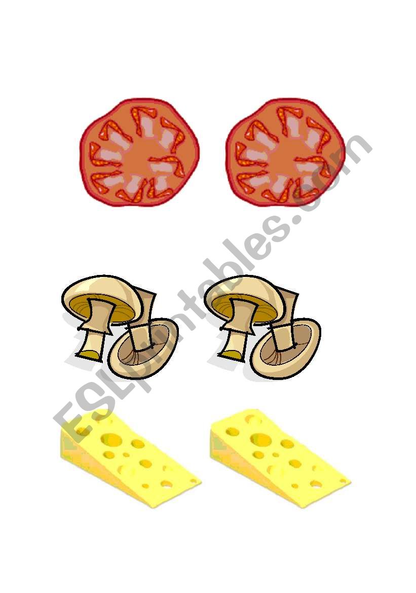 MAKING PIZZAS! Set 2/2 worksheet