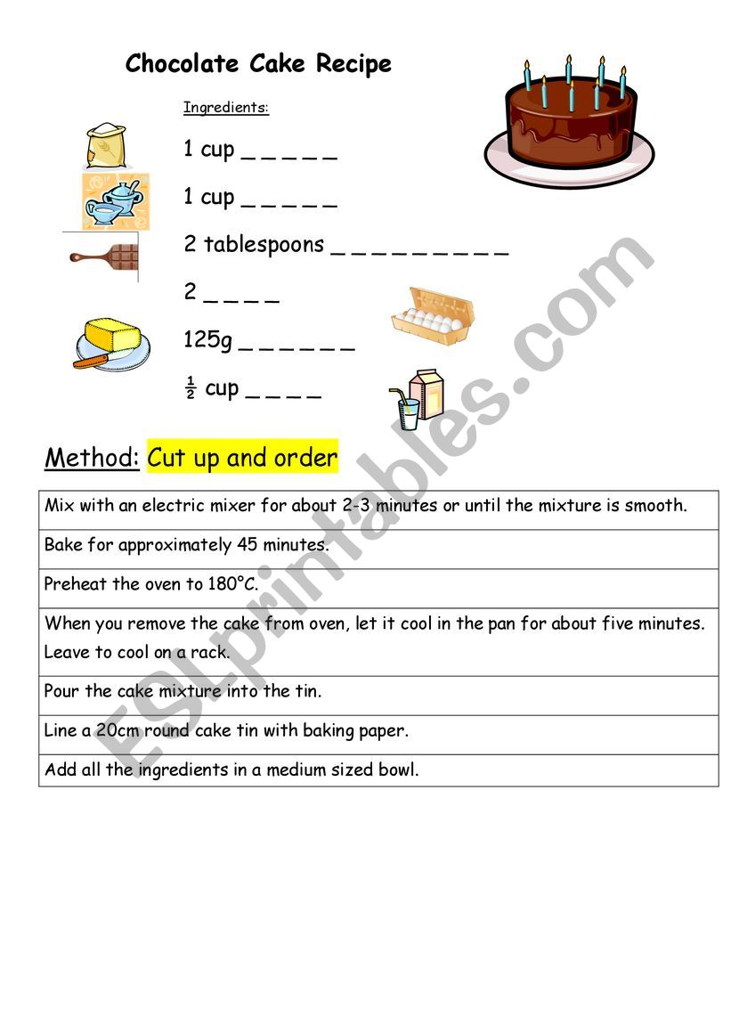 Chocolate cake and scones recipes