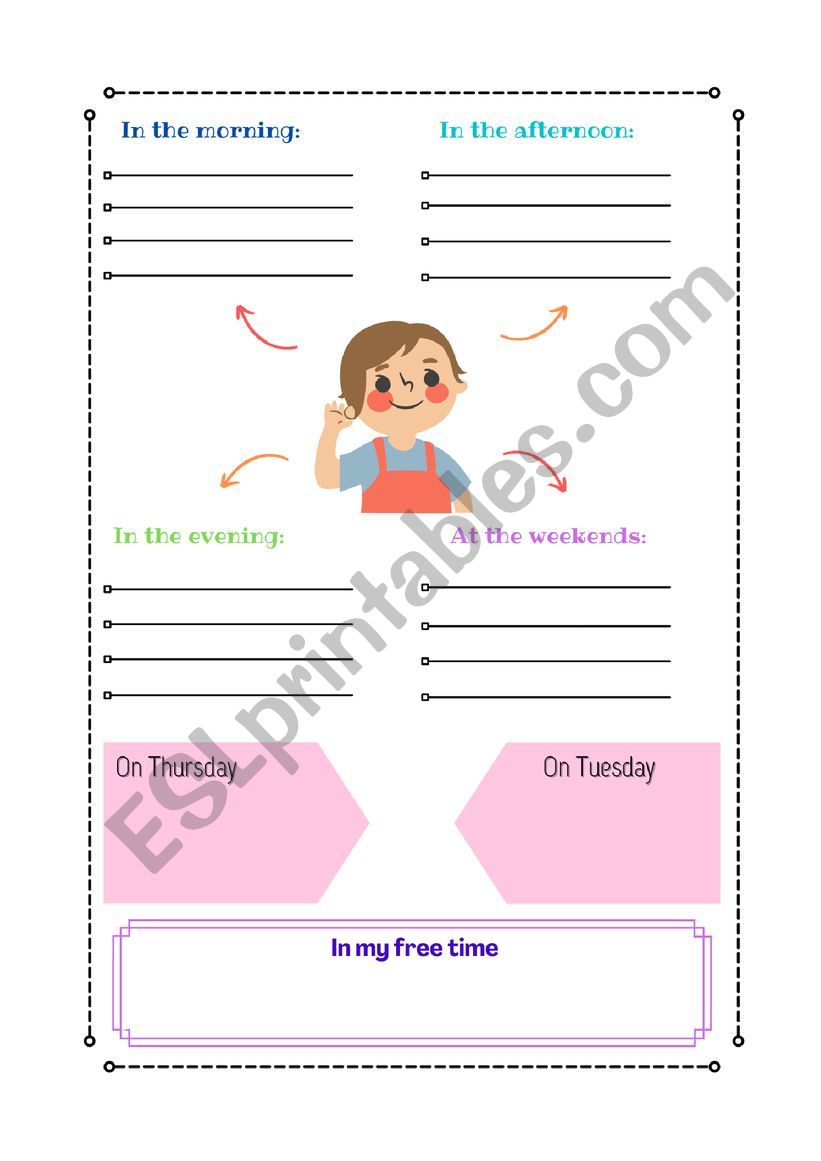 Present Simple Boards to Fill in 