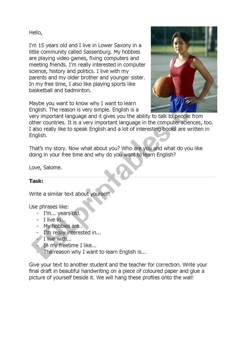introduce yourself   worksheet