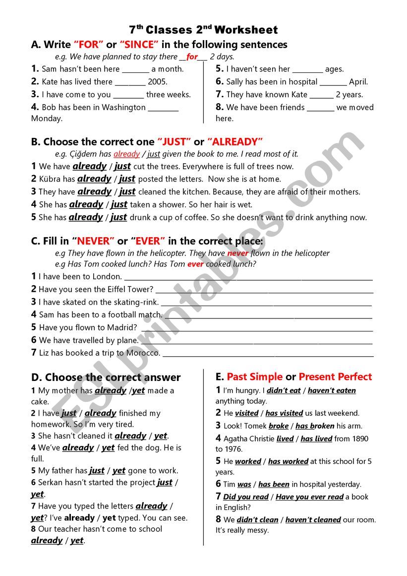 A Worksheet worksheet