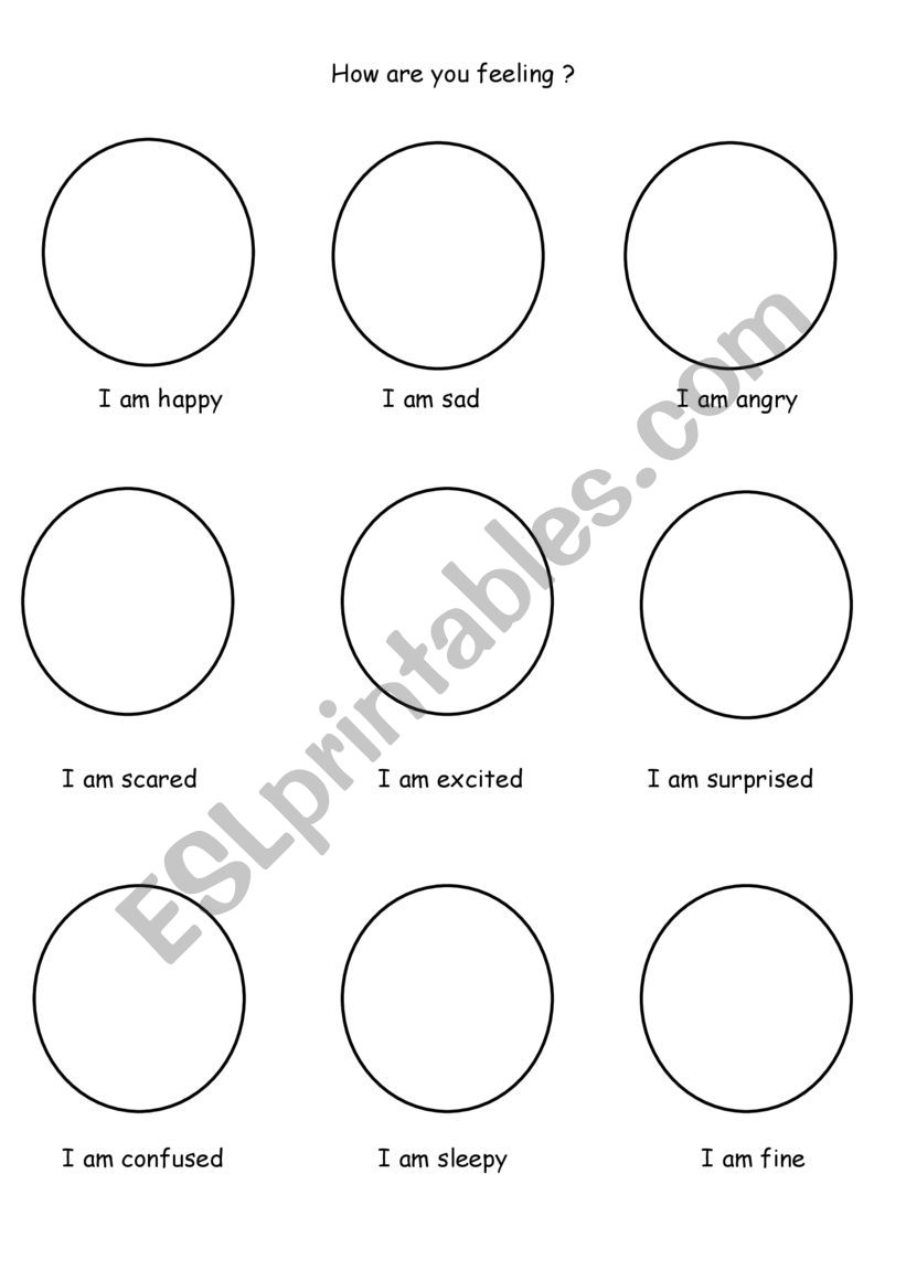 How are you feeling? - smileys to draw