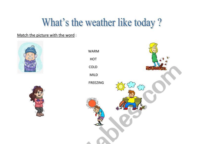 What�s the weather like?  worksheet