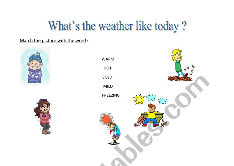 What�s the weather like?  worksheet