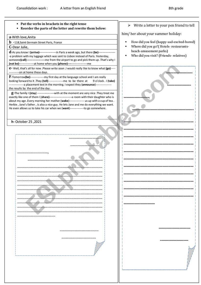 Third Hour 8th form  Module 1 Lesson 2