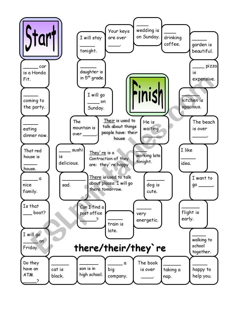 They/Their/They�re worksheet