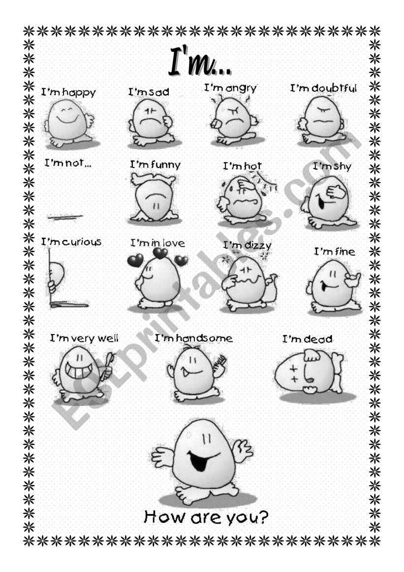 Emotions  worksheet
