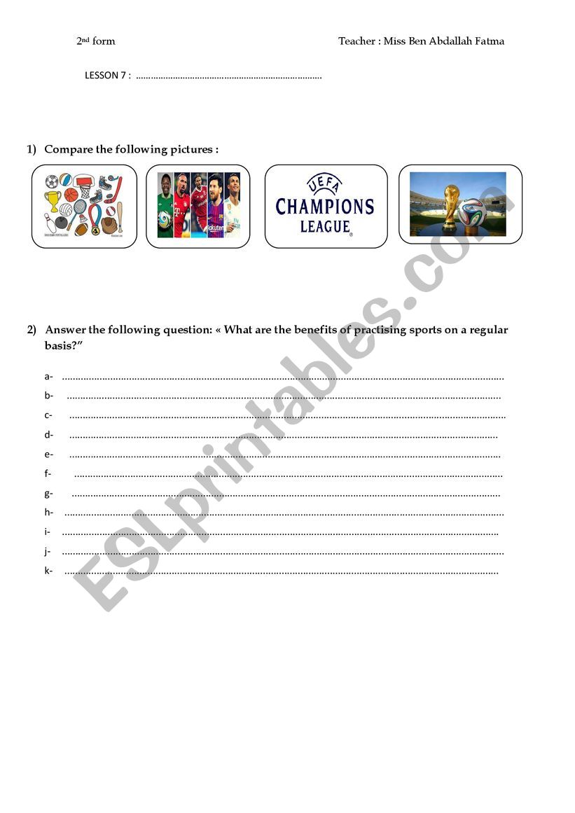 lesson 7  worksheet