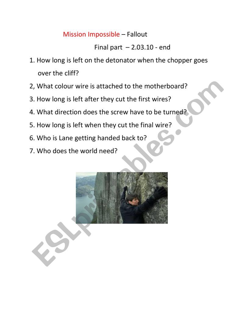 Mission Impossible fallout last section