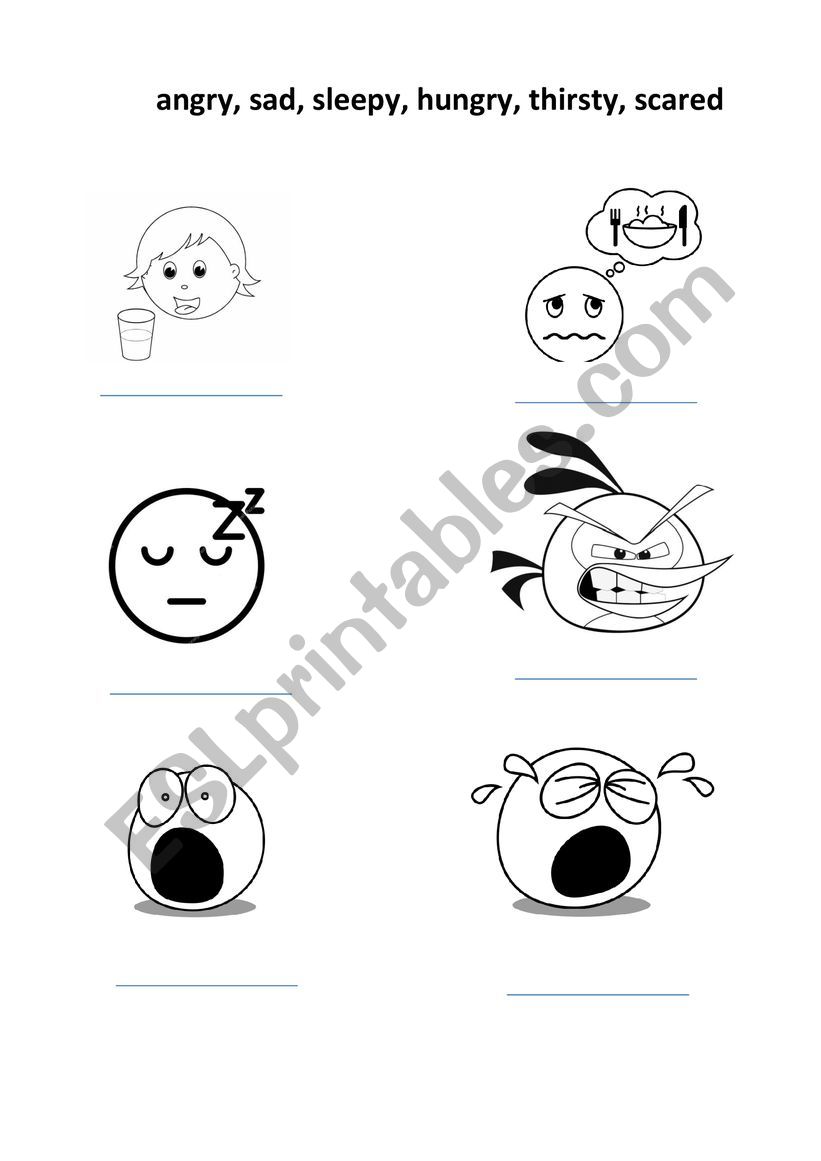 Emotions worksheet worksheet