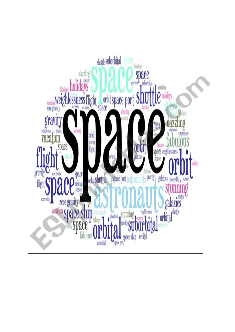 Space Tourism worksheet