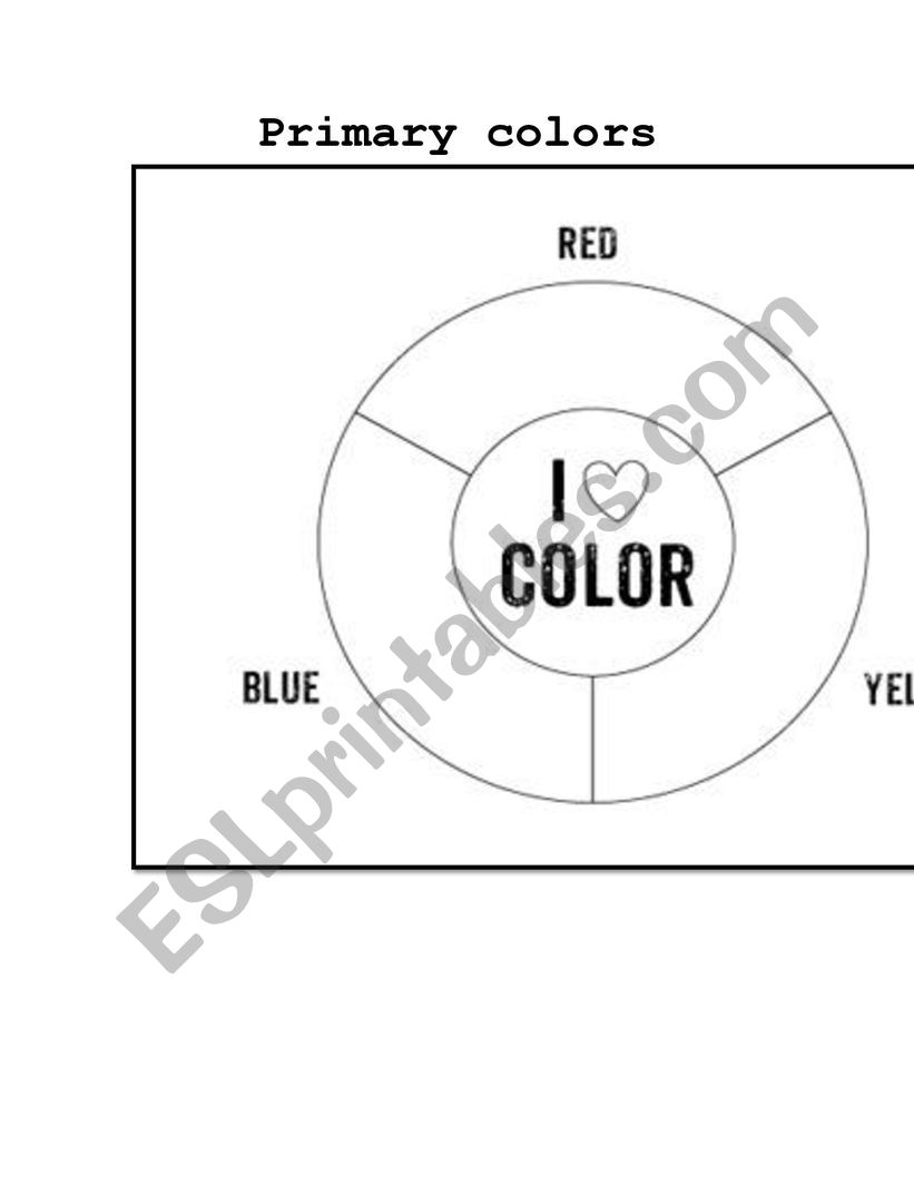 colors worksheet