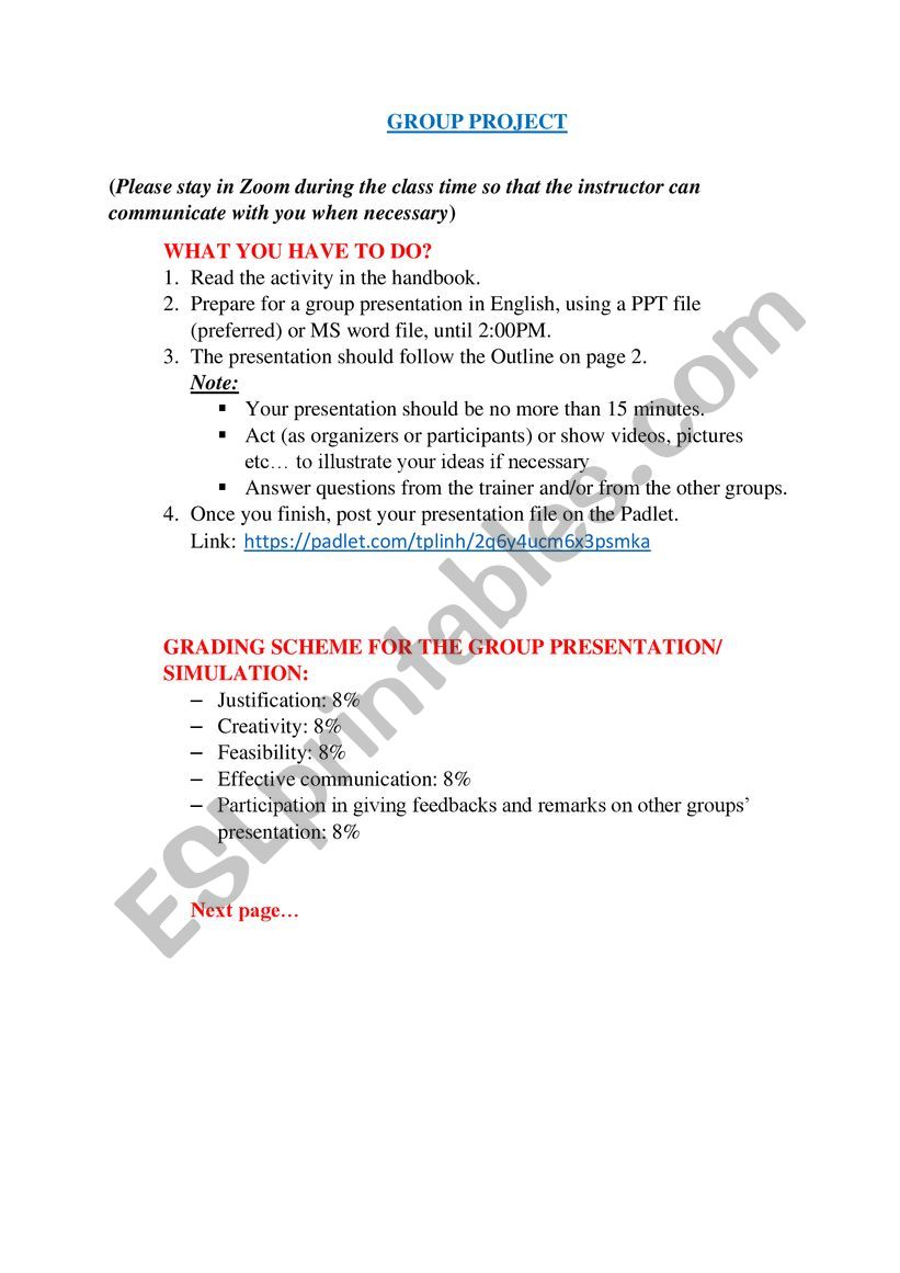 Doc worksheet