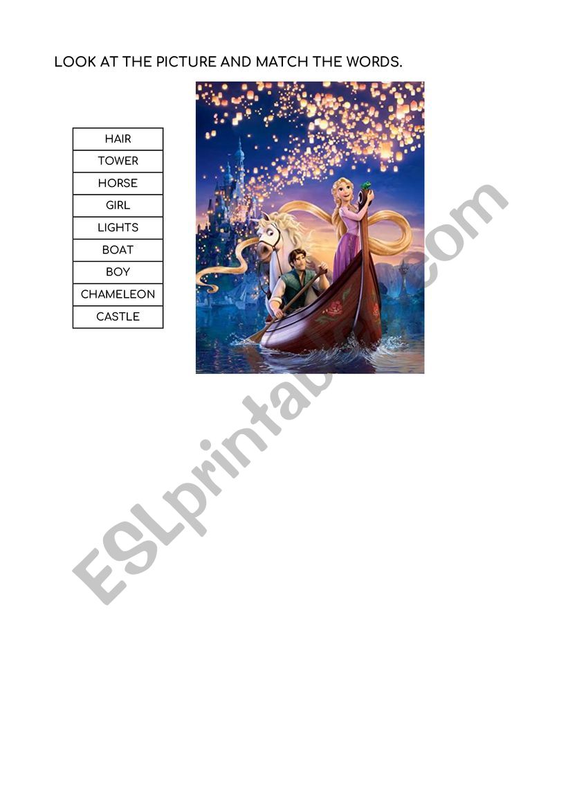 Worksheet Movie Tangled  worksheet