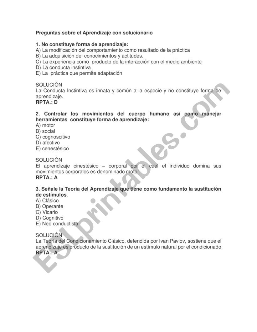 Preguntas worksheet