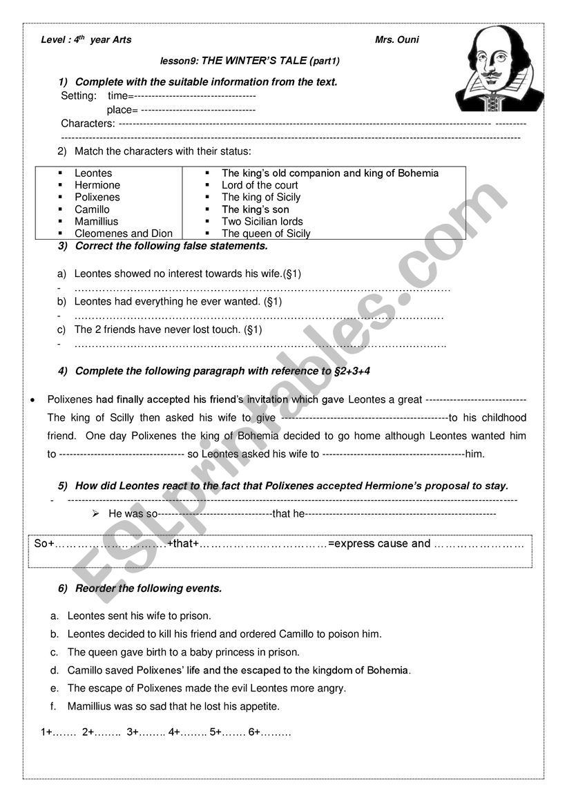 winter�s tale part 1 worksheet