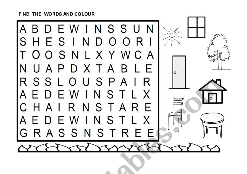 FIND THE WORDS worksheet