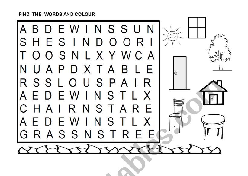 FIND THE WORDS worksheet