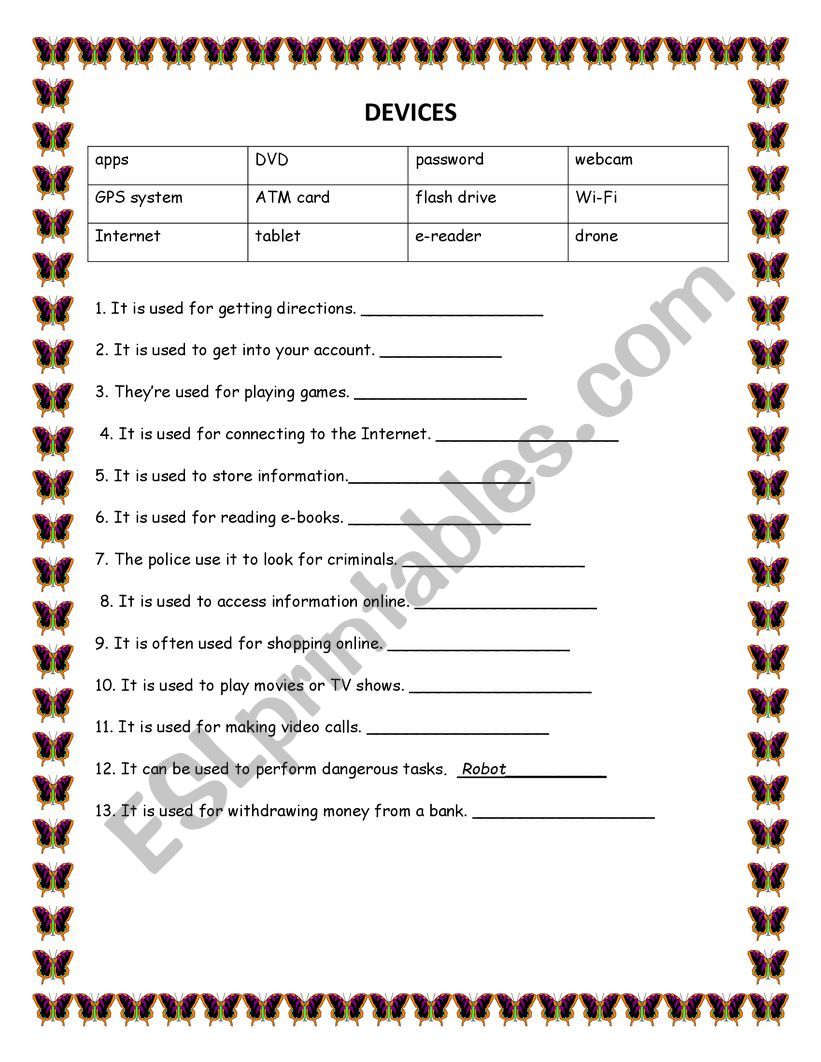 DEVICES/ INFINITIVES AND GERUNDS