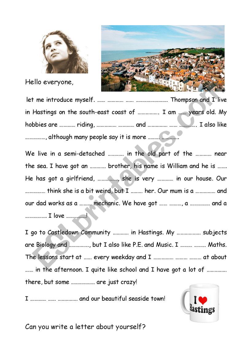 Elizabeth from Hastings worksheet