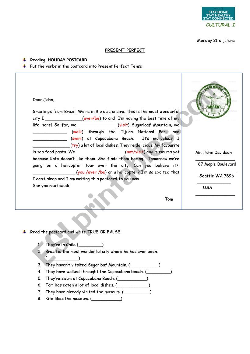 READING  worksheet