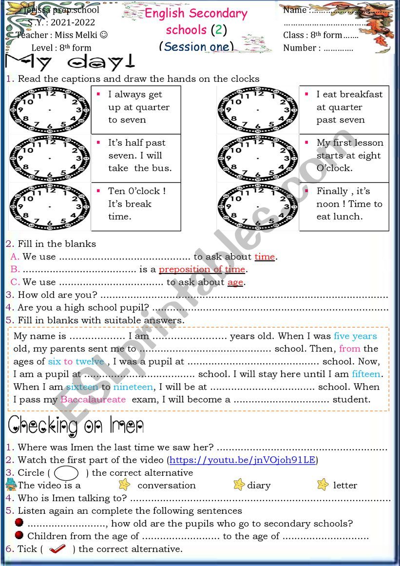 English secondary schools (2) 