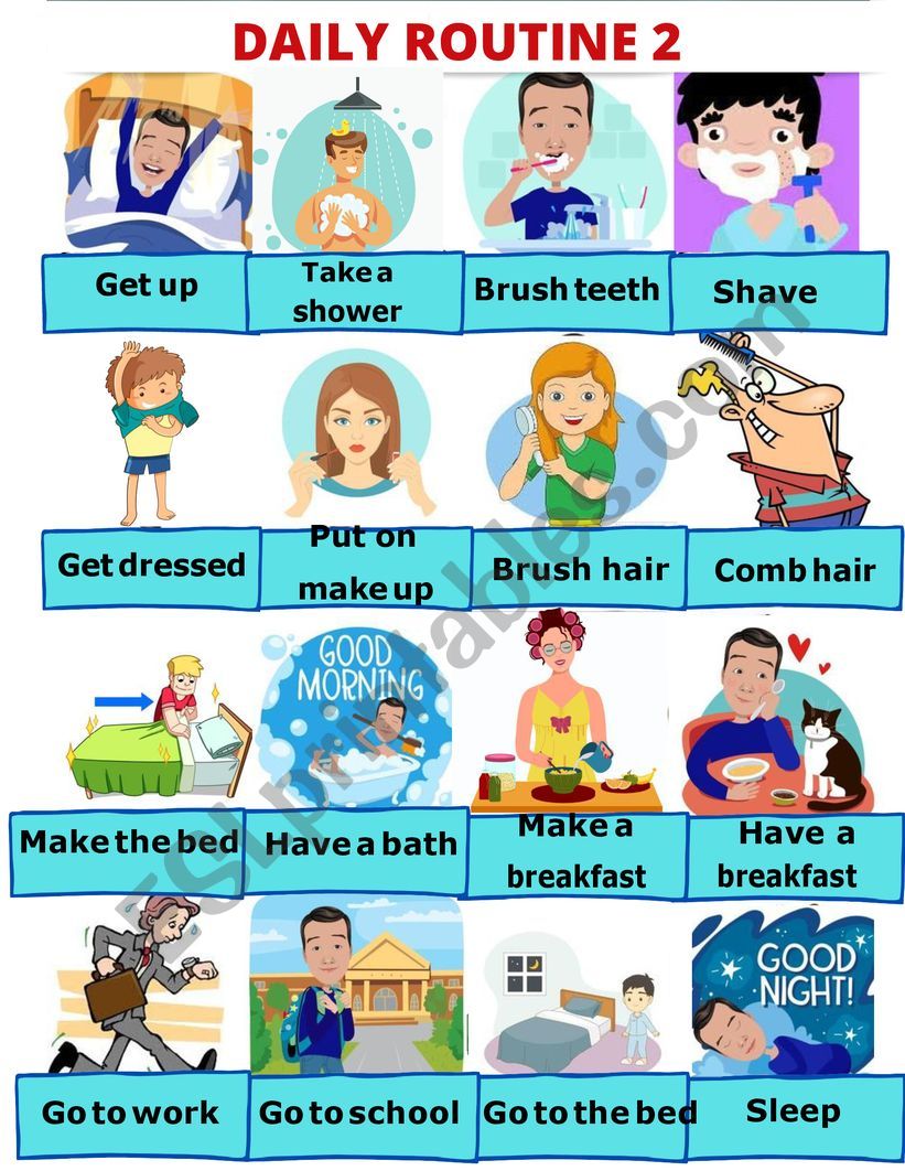 DAILY ROUTINE 2 worksheet