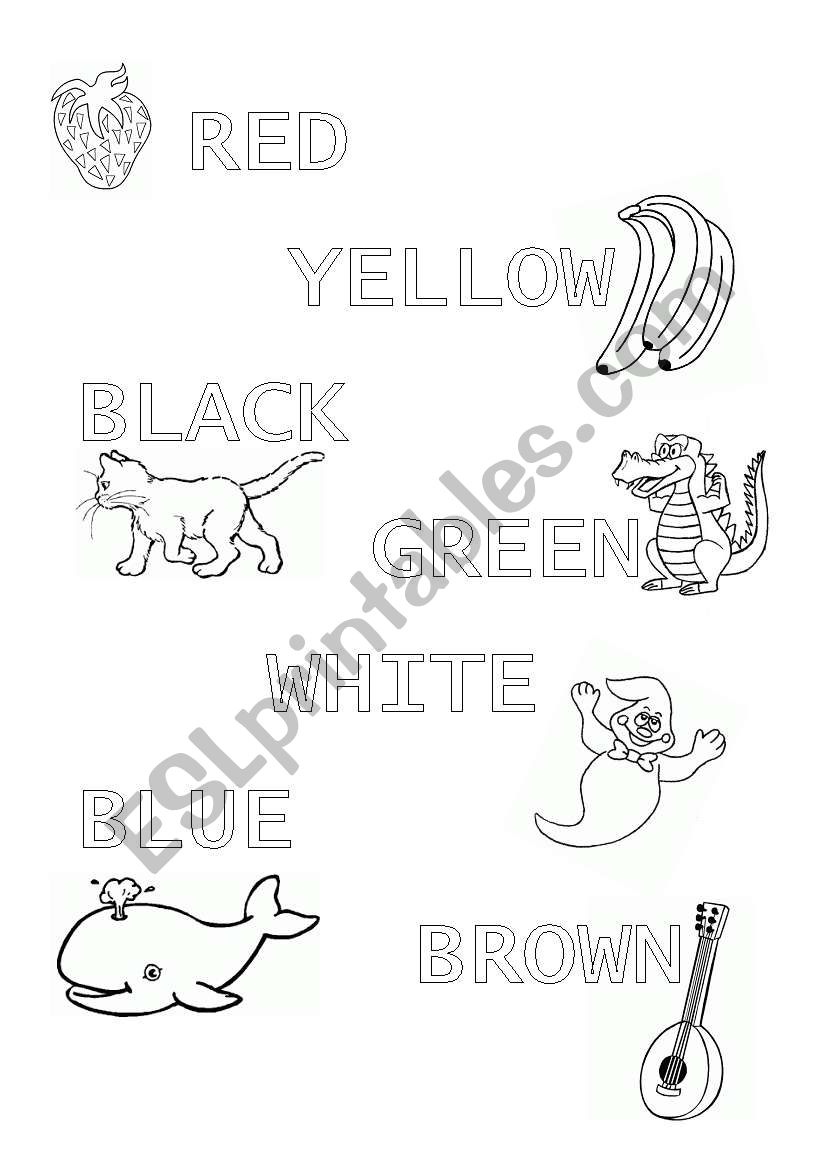 Learn the colours! worksheet